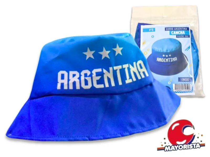 [7799090054590] GORRO ARGENTINA CANCHA N31 POLIESTER (10245) TRIES