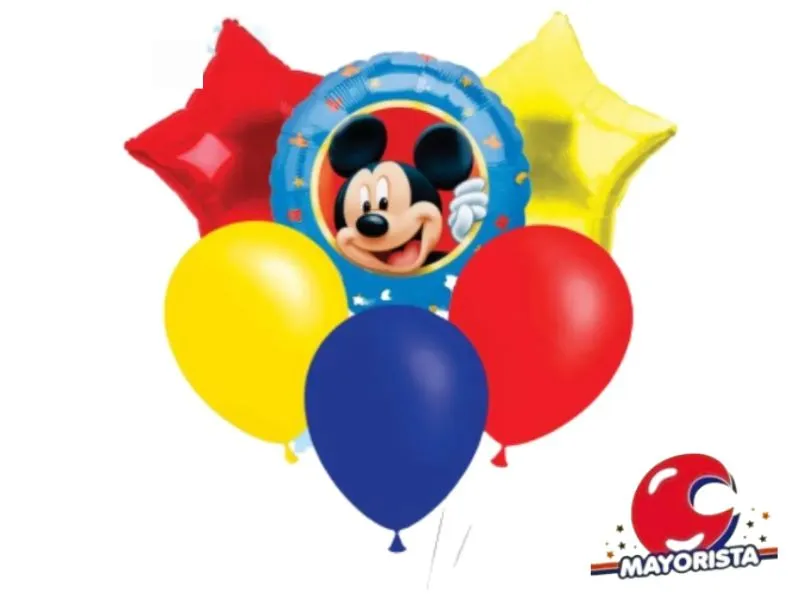 SET DE GLOBOS 6 PCS MICKEY - ARDITEX