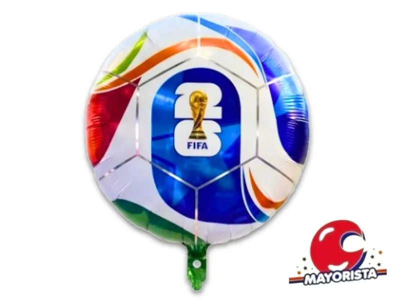 [7118] GLOBO MYLAR 18 PELOTA MUNDIAL FIFA 2026 ARGENTINA - CHG