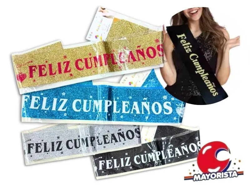 BANDA BRILLOSA FELIZ CUMPLEANOS (ZLE-CB-09-03) ERIK
