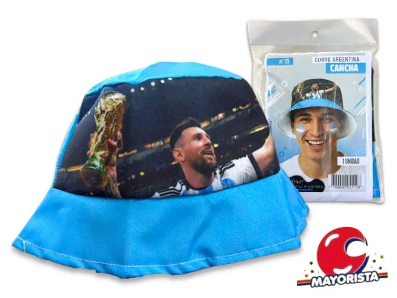 [7799090055108] GORRO ARGENTINA CANCHA N20 POLIESTER (10234) TRIES