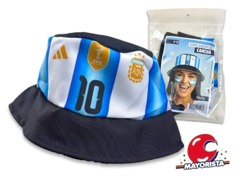 [7799090055160] GORRO ARGENTINA CANCHA N26 POLIESTER (10240) TRIES