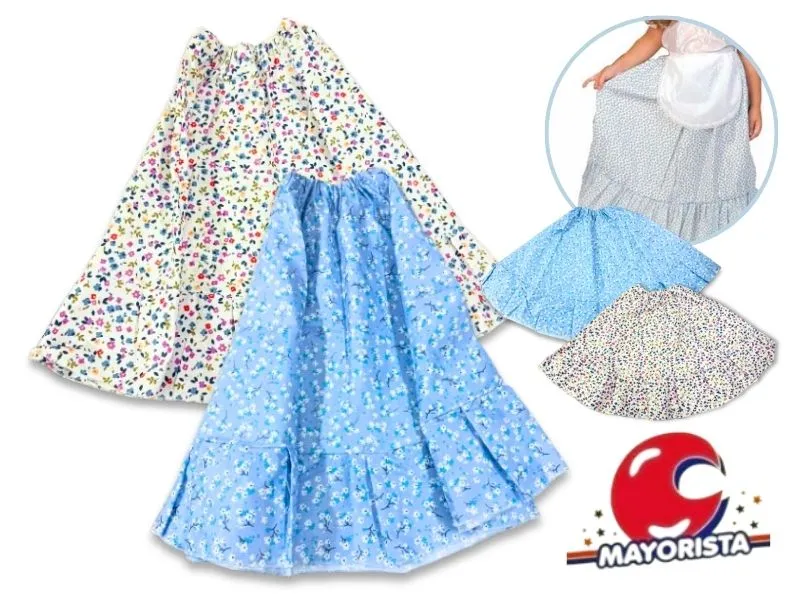 [9375] POLLERA PAISANA 50X80CM (CHARO)