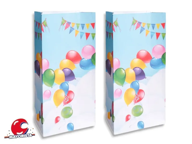 BOLSITA PAPEL X 10 GLOBOS 15X25X8 SPACE