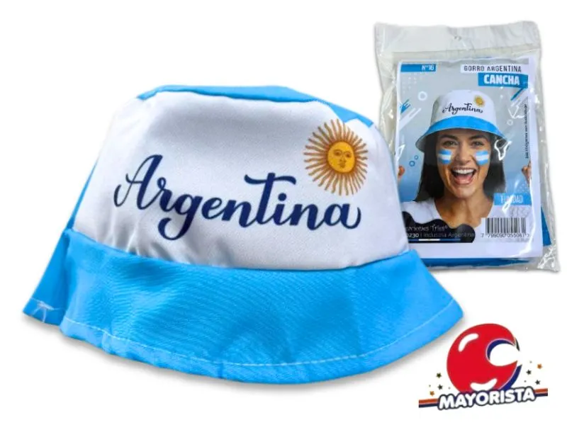 [7799090055061] GORRO ARGENTINA CANCHA N16 POLIESTER (10230) TRIES