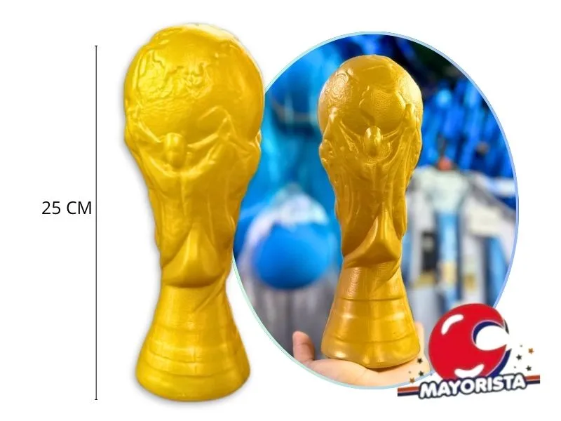 [9675] COPA DEL MUNDO PLASTICA 25 CM ARGENTINA - LEMA