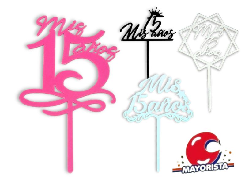 [9774] CAKE TOPPER MIS 15 ANOS (Y340-31) CHG