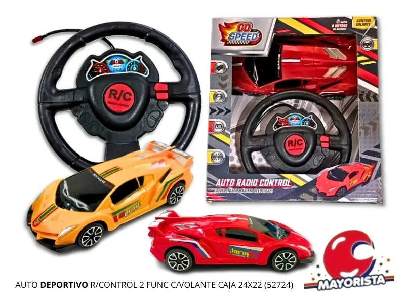 [7450077089195] AUTO DEPORTIVO R/CONTROL 4 FUNC ABRE PUERTAS CAJA 28X15 (52722) KADA