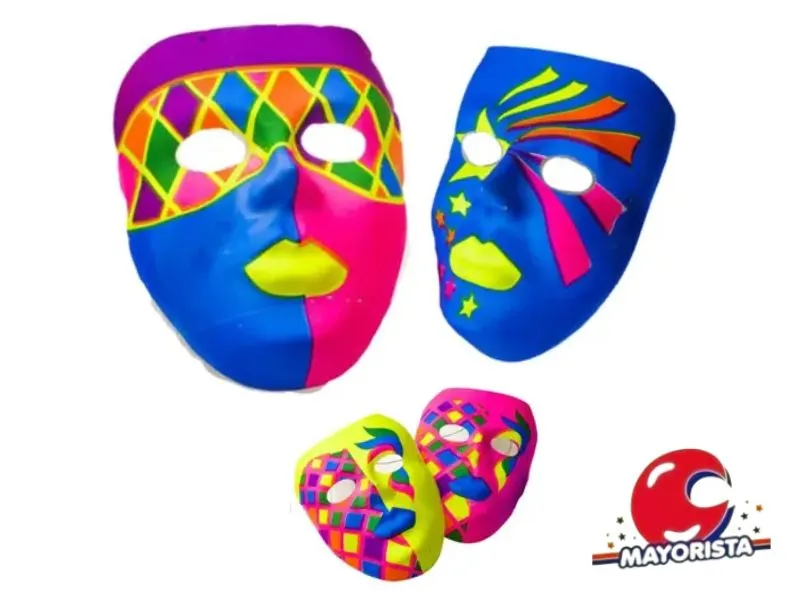 CARETA PLASTICA MUJER FLUO (3239) TRIGGER PACK