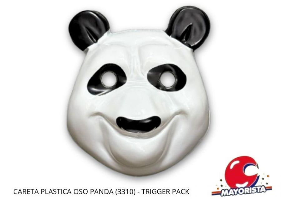 CARETA PLASTICA OSO PANDA (3310) TRIGGER PACK