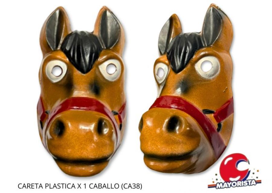 CARETA PLASTICA X 1 CABALLO (CA38) HERRERA
