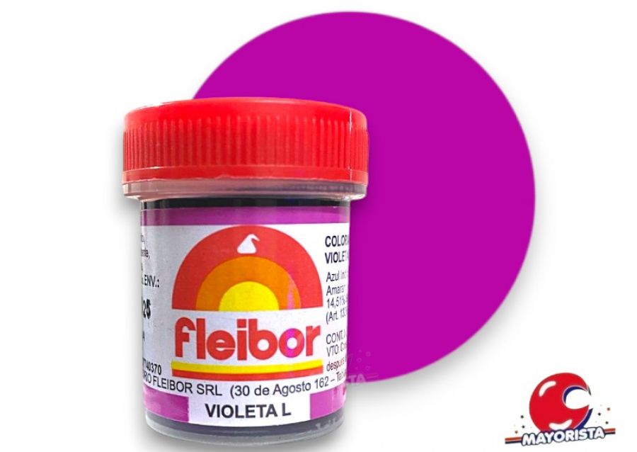 COLORANTE EN PASTA VIOLETA (L) 15 GRS X1 - FLEIBOR
