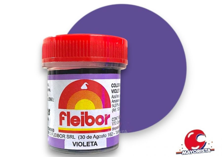 COLORANTE EN PASTA VIOLETA 15 GRS X1 - FLEIBOR