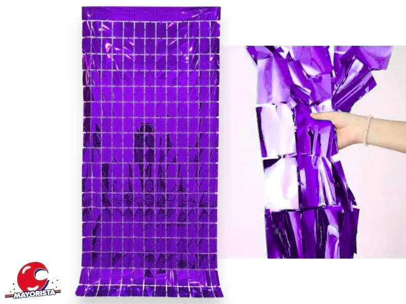 CORTINA CUADRADA SQUARE VIOLETA (YJ0573) YJ IMPORT
