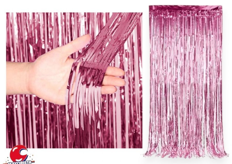 [4109] CORTINA METALIZADA ROSA 2MTS X 1 MTS (CC828-0243) CHG