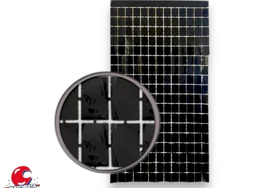 [1098] CORTINA SHIMMER PANEL NEGRA (Y1950-121) CHG