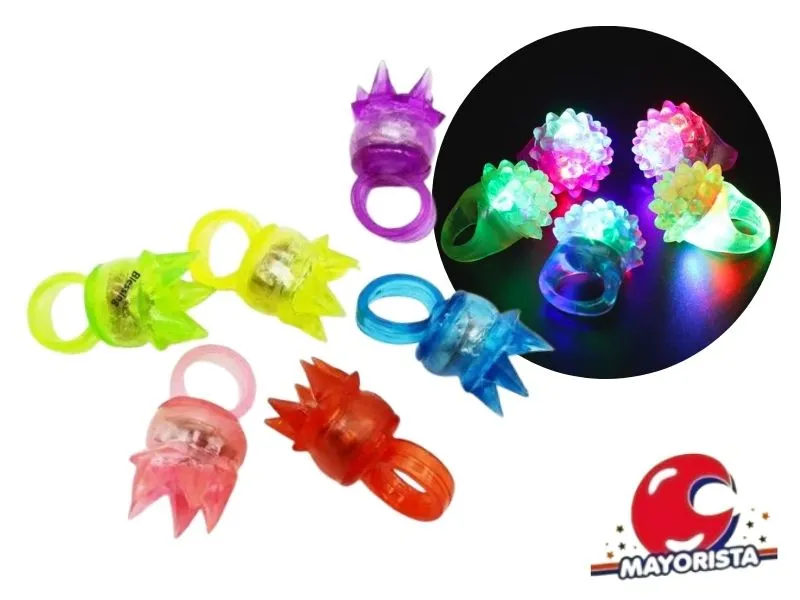 [8034107002157] ANILLO C/LUZ SILICONA CORONA (YJ0330) YJ IMPORT