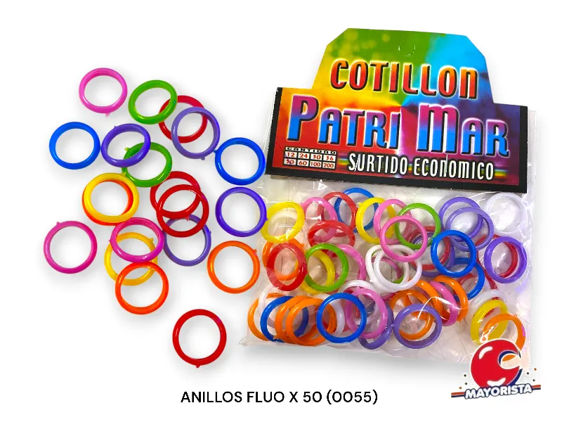 ANILLOS FLUO X 50 (0055) PATRIMAR