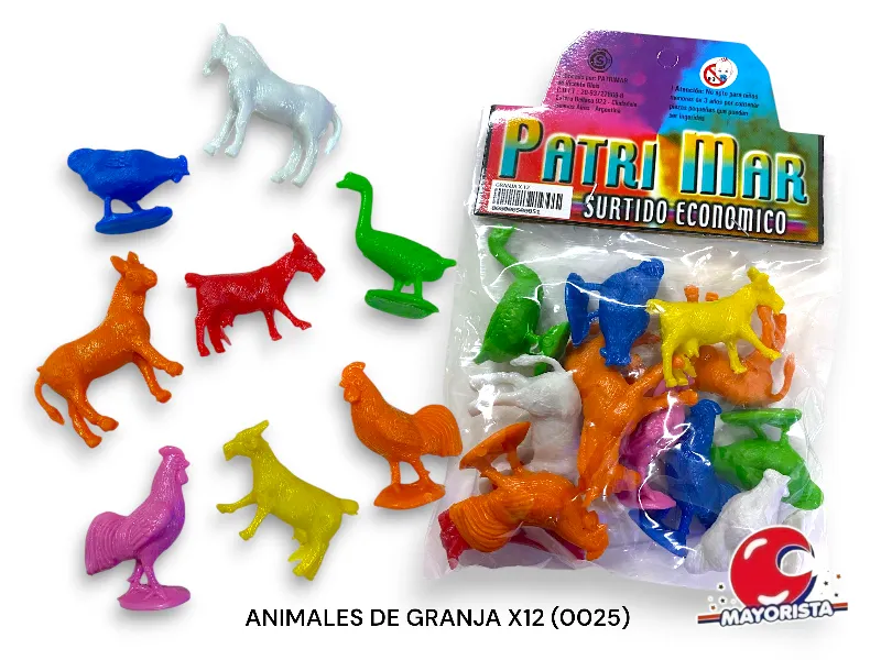 [500051] ANIMALES DE GRANJA X12 (0025) PATRIMAR