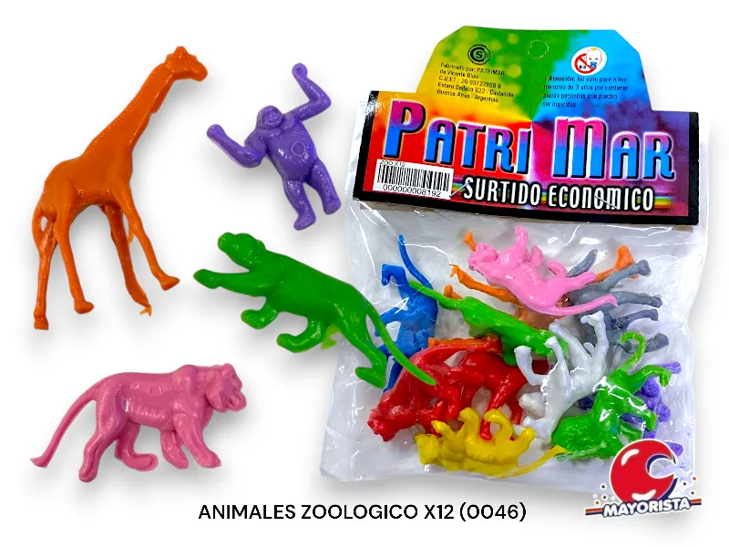[8192] ANIMALES ZOOLOGICO X12 (0046) PATRIMAR