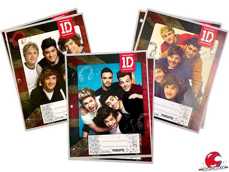 [4048] ASIGNATURAS N 3 X 6 ONE DIRECTION (BLUEBOOK/GARATTI)