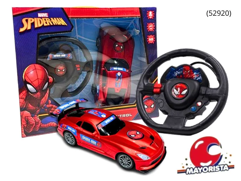 AUTO R/CONTROL 4 FUNC SPIDERMAN CAJA 31X25 (52920) KADA