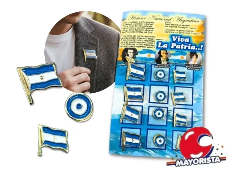 [9473] ESCARAPELA PIN METAL X 12 (X1) ANTONIO