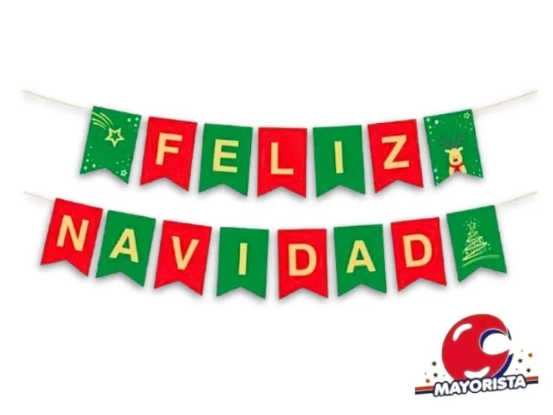 BANDERIN CARTON FELIZ NAVIDAD (89794) CADENACI