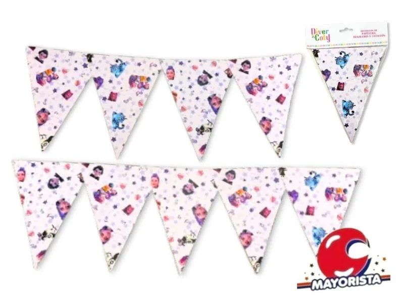 [7798153008327] BANDERIN CARTON TRIANGULAR X 1 GUERRERAS KPOP 17CM - DIVER COTY