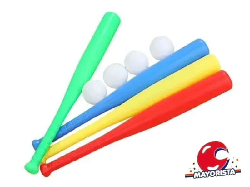 [1335] BATE PLASTICO 75 CM + 2 PELOTAS EN BOLSA - TACAMAN