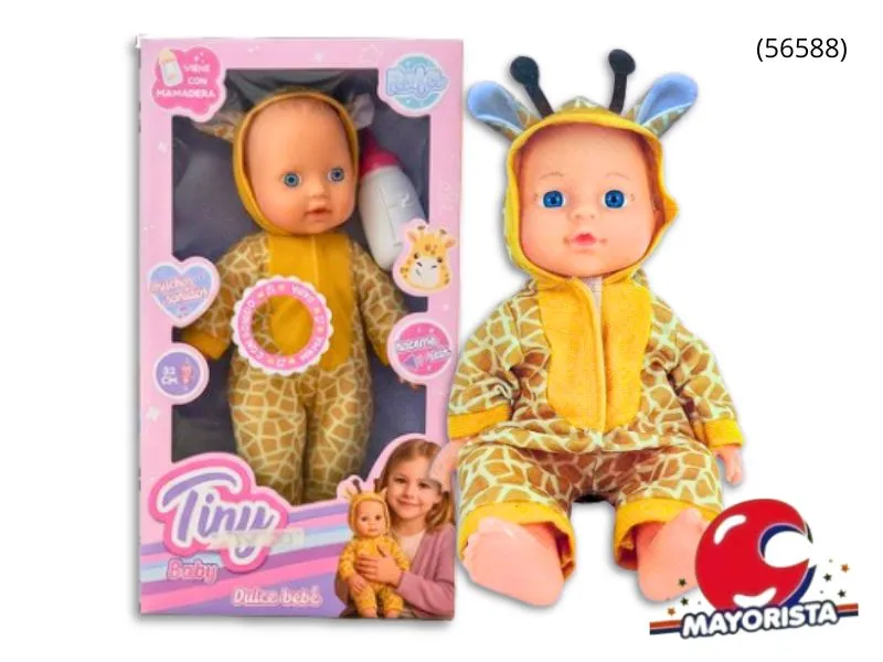 [7453105014718] BEBOTE TINY JIRAFA CON SONIDO 32CM CAJA (56588) KADA