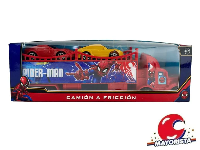 [7453105003750] CAMION TRANSPORTE SPIDERMAN 2 AUTOS EN CAJA 30X10 (54386) KADA