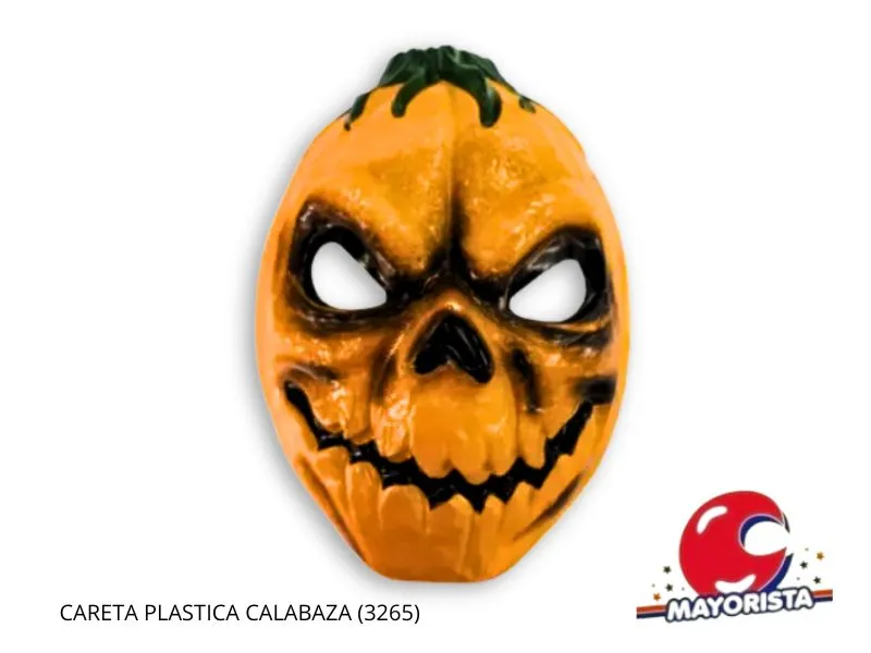 CARETA PLASTICA CALABAZA (3265) TRIGGER PACK