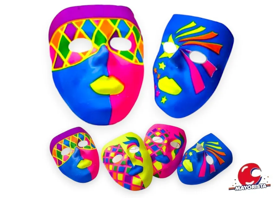 CARETA PLASTICA MUJER FLUO (3239) TRIGGER PACK