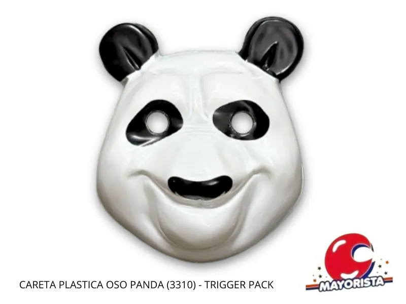 CARETA PLASTICA OSO PANDA (3310) TRIGGER PACK