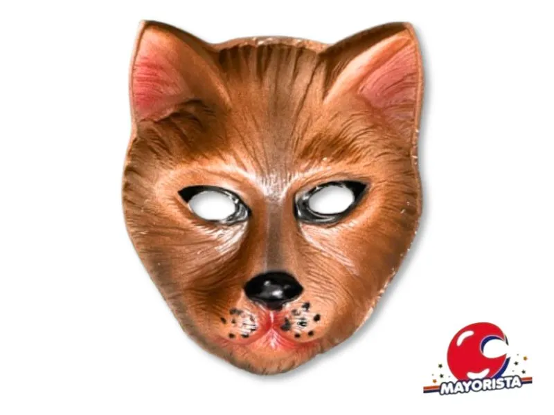CARETA PLASTICA X 1 GATO GRIS/MARRON - HERRERA