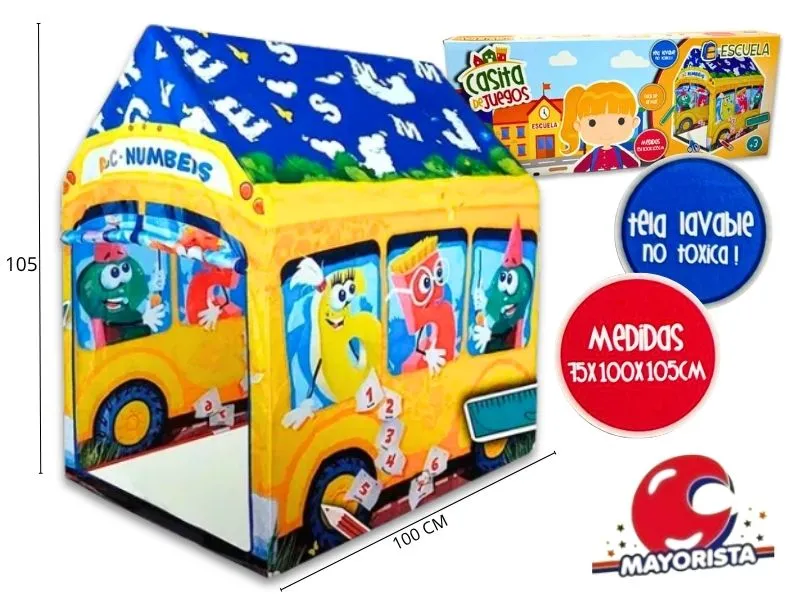 [7798323435182] CARPA CASITA ESCUELA 105X100X75 EN CAJA (FD277782) FAYDI