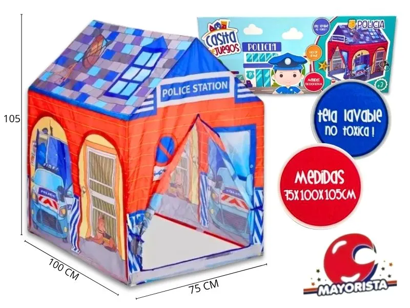 [7798323435168] CARPA CASITA POLICIA 105X100X75 EN CAJA (FYC9992) FAYDI