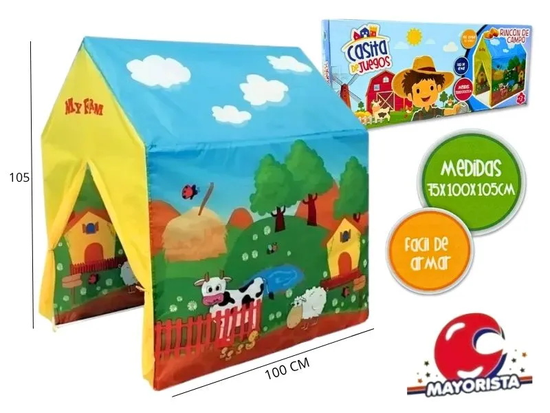 [7798323435175] CARPA CASITA RINCON DE CAMPO 105X100X75 EN CAJA (FD7602) FAYDI