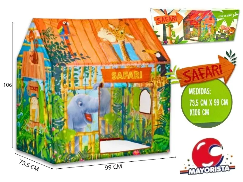 [7798323435892] CARPA CASITA SAFARI 106X99X73,5 EN CAJA (FD77811) FAYDI
