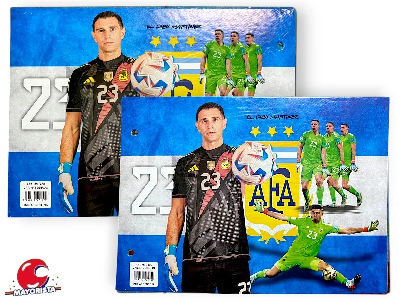 [3430] CARPETA 2 TAPAS N 5 CARTON AFA DIBU MARTINEZ (MT-1400) RODUBI