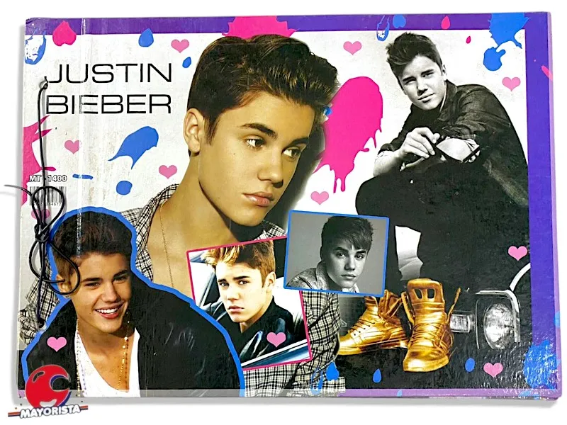[3408] CARPETA 2 TAPAS N 5 CARTON JUSTIN BIEBER (MT-1400)