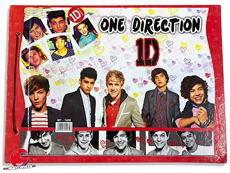 [3414] CARPETA 2 TAPAS N 5 CARTON ONE DIRECTION (MT-1400)