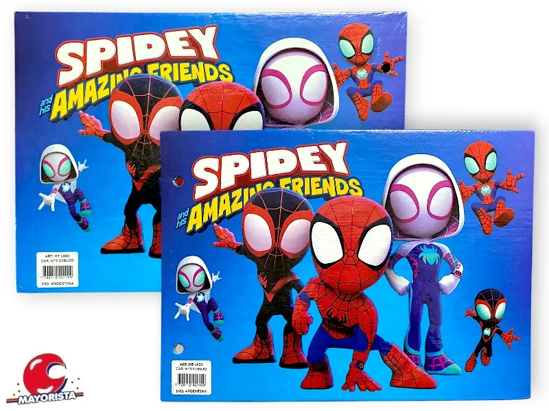 [2475] CARPETA 2 TAPAS N 5 CARTON SPIDERMAN (MT-1400) RODUBI