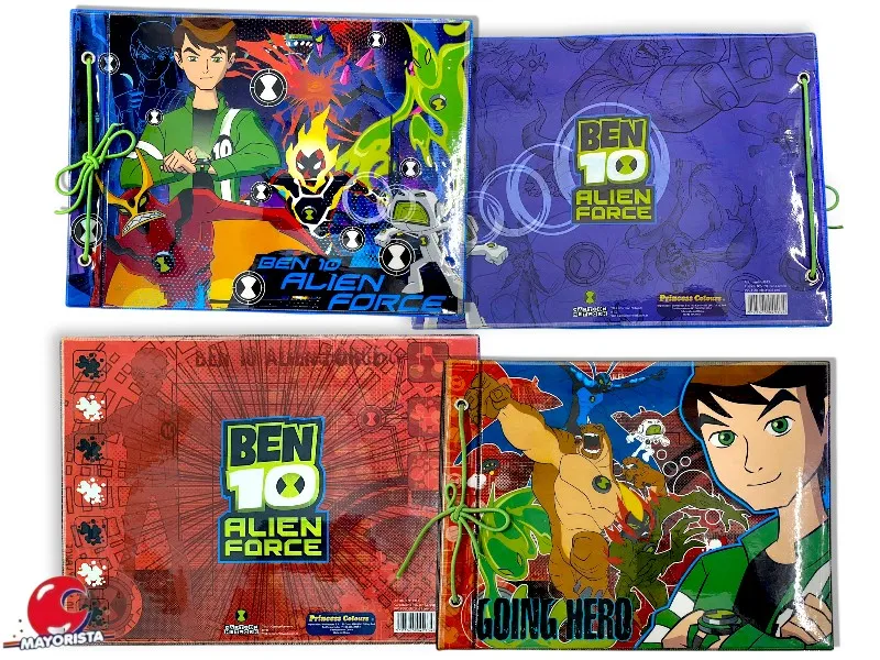 [7793665049134] CARPETA 2 TAPAS N 5 PLASTIFICADA BEN 10