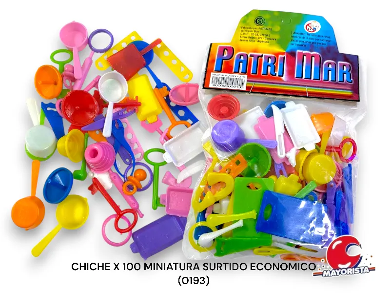 CHICHES X 100 MINIATURA SURTIDO ECONOMICO (0193) PATRIMAR