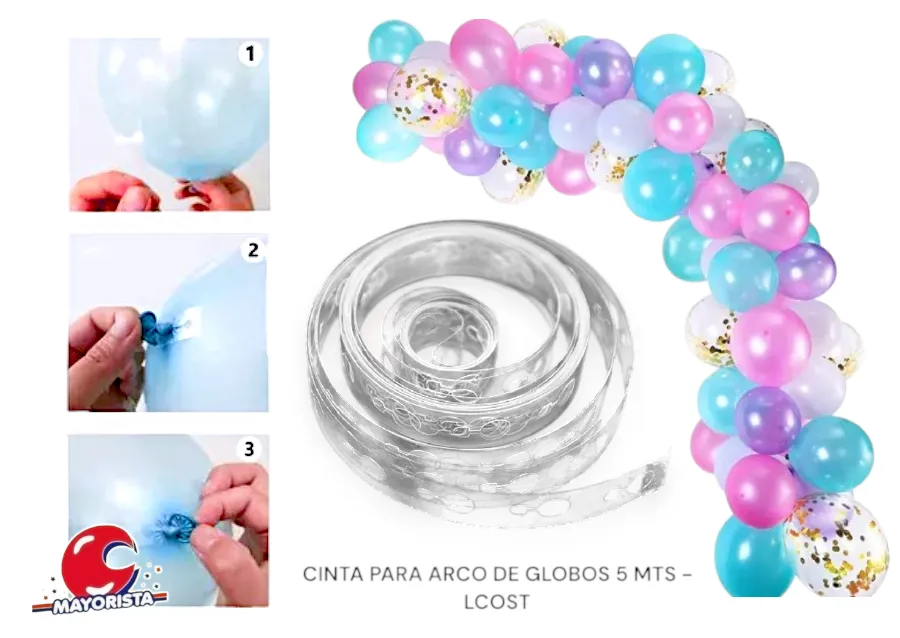 [7911] CINTA PARA ARCO DE GLOBOS 5 MTS (Y248-1150) CHG