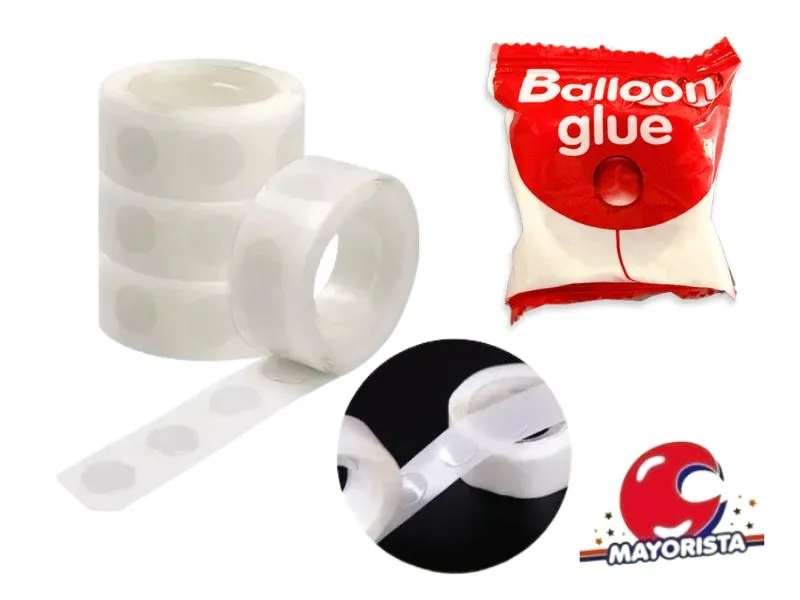 [9182] CINTA X 100 PUNTOS DE PEGAMENTO PARA GLOBOS (YJ0876) YJ IMPORT