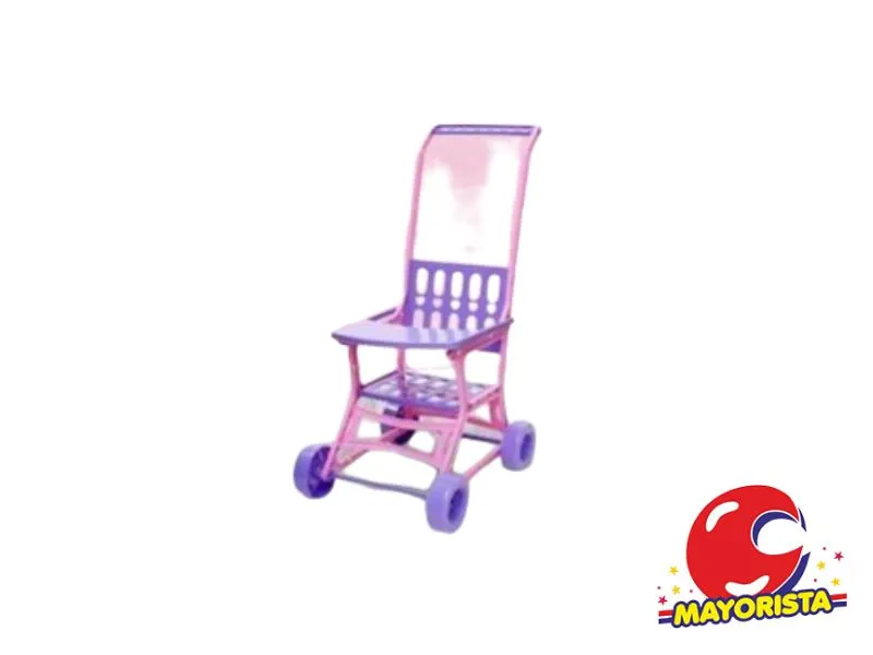 [7502] COCHE DE PASEO PLASTICO C/MESITA 55X26 - DIBU TOYS