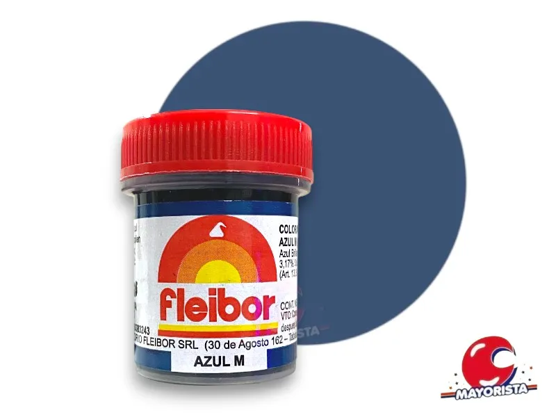 COLORANTE EN PASTA AZUL (M) 15 GRS X1 - FLEIBOR